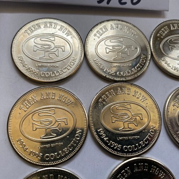San Francisco 49ers then and now 1994-95 collectable coins 15 of 20 Lot #12 - Picture 3 of 12